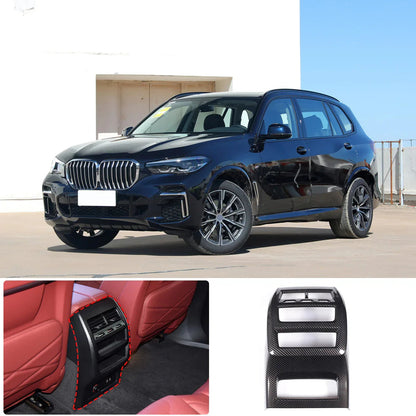 Mavlaro hintere Luftauslass-Kickpanel-Blende Carbon-Look für BMW X5 G05 2019-2022