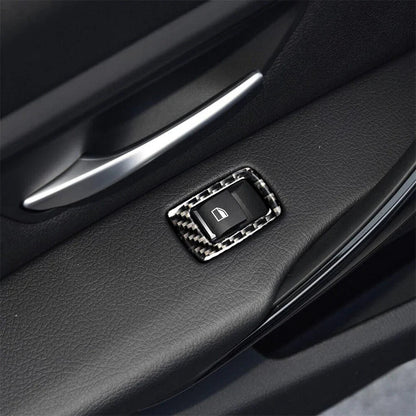 Mavlaro Carbon-Look Fensterheberschalter-Blenden 4-teilig für BMW 1er F20/F21 2012-2018