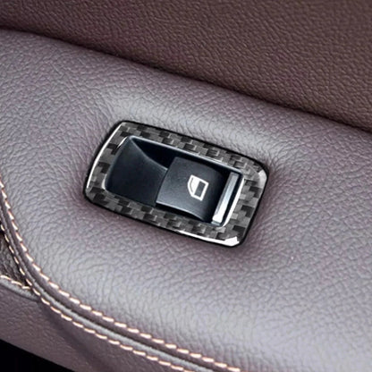 Mavlaro Soft-Carbon Fensterheberschalter-Blenden für BMW X3 F25 2011-2017 & X4 F26 2014-2017