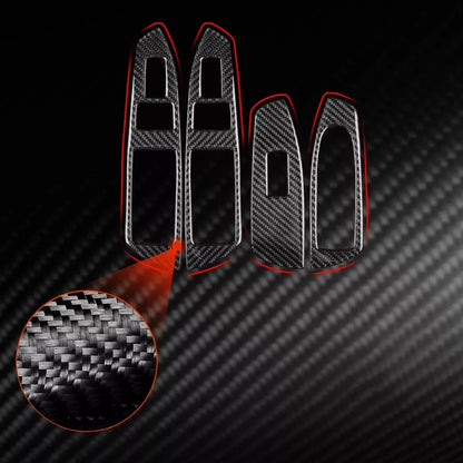Mavlaro Echtcarbon Fensterheberschalter-Blende für BMW 7er F01 2009-2015